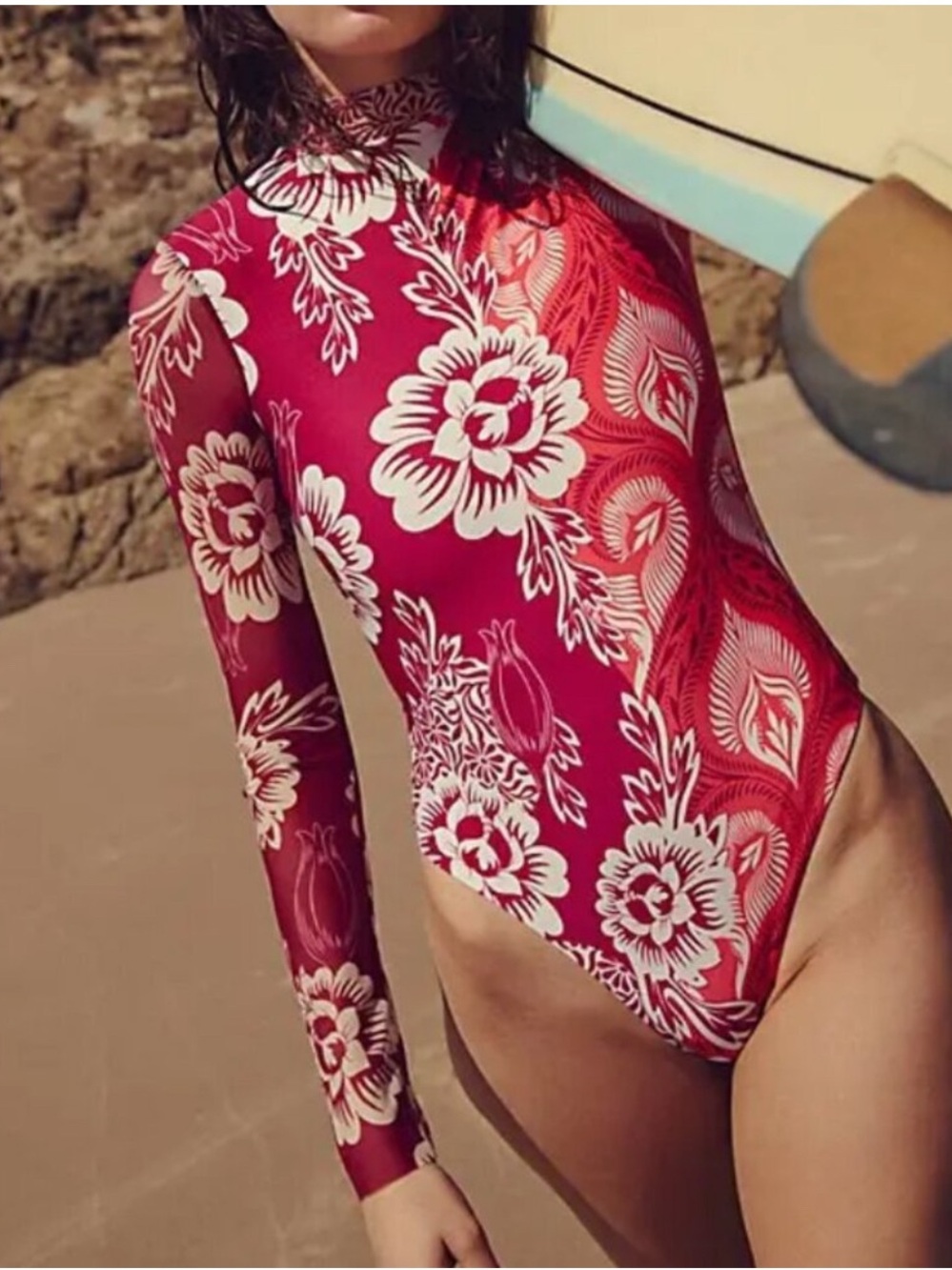 NWT Free People x Agua Bendita Mei One-Piece Surf Suit